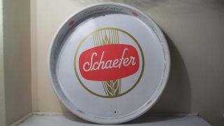 Vintage Schaefer Beer Tray Red White America 