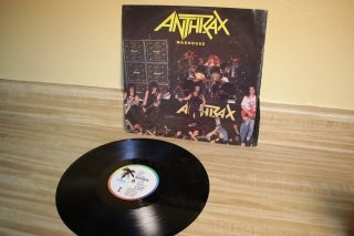 Anthrax Madhouse Single Heavy Metal Lp Vinyl Album 12 " Is 285 Island Record