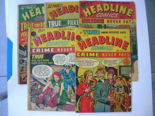 Headline Comics,  26,  30,  31,  32,  34,  Jack Kirby,  All Complete