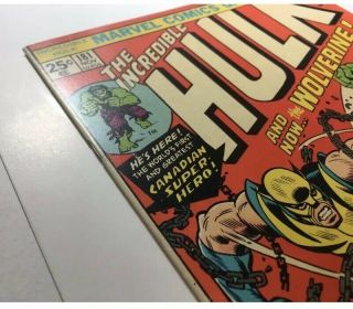 Incredible Hulk 181 With Marvel Value Stamp.  See Pictures 3