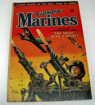 Fightin Marines 11 - - St.  John Golden Age War Comic - - January 1953