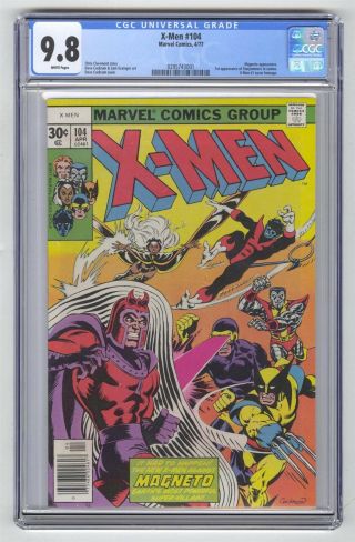 X - Men 104 Cgc 9.  8 Marvel Comic Key X 1 Cover Swipe 1st Starjammers