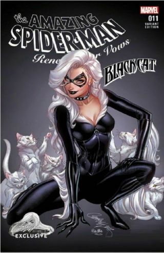 Spider - Man Renew Vows 11 Campbell A Variant Black Cat Venom Gwen Marvel Comics