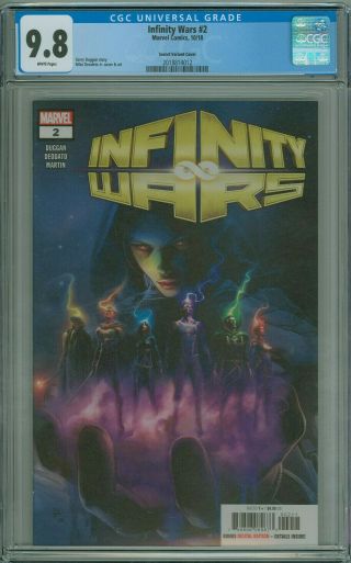 Infinity Wars 2 Cgc 9.  8 Secret Variant Marvel 2018 Combined Available