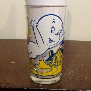 Vintage Pepsi Casper The Friendly Ghost Drinking Glass Harvey Cartoons