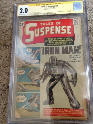 Tales of Suspense 39 Signed by Stan Lee,  CGC 2.  0 10