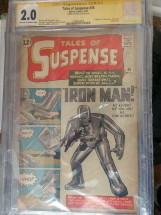 Tales of Suspense 39 Signed by Stan Lee,  CGC 2.  0 2