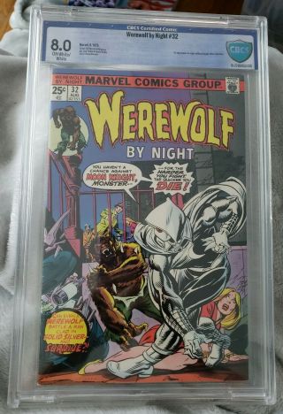 Werewolf By Night 32 1st Moon Knight Hi Grade Cbcs 8.  0 Not Cgc Disney,  Show
