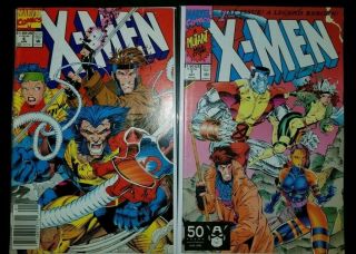 X - Men 1 & 4 Nm 1st Appearance Of Omega Red.  Covers.  Gambit.  Rogue.