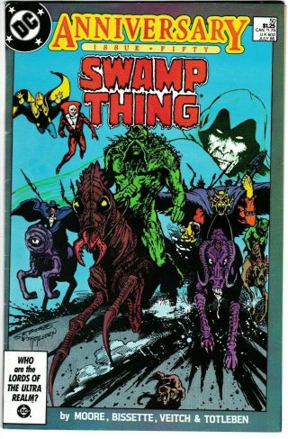 Swamp Thing 50 (1986,  Dc) 1st App.  Of Justice League Dark Fn -