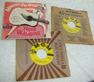 45 Rpm Record Country Hank Williams Moanin 