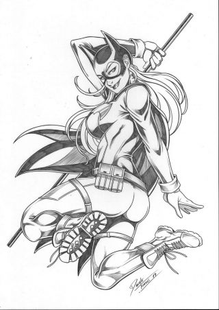 Batgirl (11 " X17 ") By Daniele Torres - Ed Benes Studio