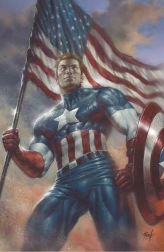 Captain America 1 Unknown Comic Books Exclusive Parrillo Virgin 7/4/2018