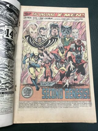 (1975) Giant - Size X - Men 1 1st X - Men Team 2nd Full Wolverine Unrestored 10