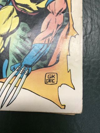 (1975) Giant - Size X - Men 1 1st X - Men Team 2nd Full Wolverine Unrestored 7