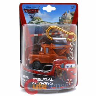 Disney Pixar Cars Mater Key Chain Tow Truck 3d Figure Pvc Key Holder Key Ring
