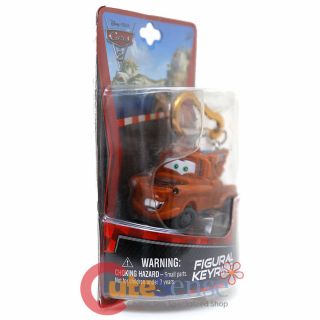 Disney Pixar Cars Mater Key Chain Tow Truck 3D Figure PVC Key Holder Key Ring 2