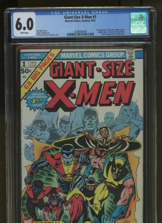 Giant - Size X - Men 1 Cgc 6.  0 | Marvel 1975 | 1st App Colossus,  Nightcrawler,  Storm