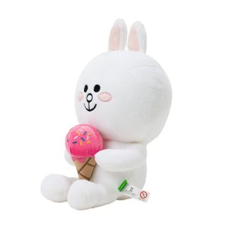 [LINE FRIENDS] Icecream Cony 25cm 9.  8inch Animal Plush Doll Sitting Posture 1ea 2