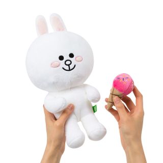 [LINE FRIENDS] Icecream Cony 25cm 9.  8inch Animal Plush Doll Sitting Posture 1ea 3