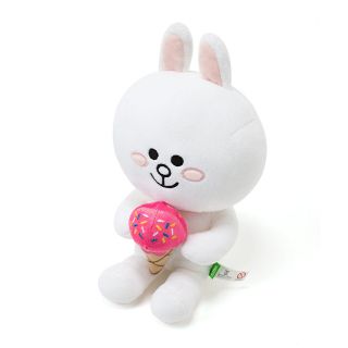 [LINE FRIENDS] Icecream Cony 25cm 9.  8inch Animal Plush Doll Sitting Posture 1ea 8