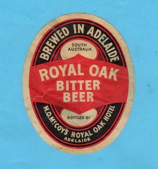 Royal Oak Hotel.  Bottled By M.  O.  Mc Coy 