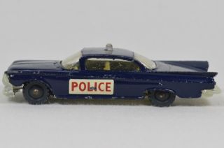 Vtg Old Husky Buick Electra Diecast Police Car Great Britain