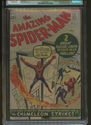 Spider - Man 1 CGC QUALIFIED 2.  5 | Marvel 1963 | 1st app J.  Jonah Jameson 2