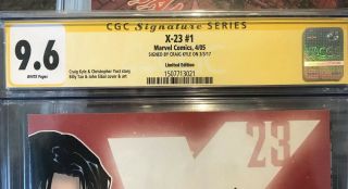 X - 23 1 Limited Edition CGC 9.  6 Signed By Craig Kyle 2