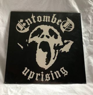 Entombed Embossed Uprising Lp Vinyl Rare Death Metal Record High On Fire
