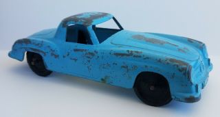 Tootsietoy Mercedes 190sl 24 Diecast 5 " Vintage Car Toy Blue Paint