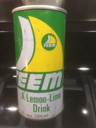 Vintage Teem Lemon - Lime Can 10oz 284ml Montreal Canada 