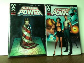 Supreme Power Graphic Novel Vol.  1 & 2 Marvel Max Comics Hc Nm 9.  8