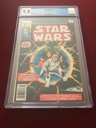 Marvel Star Wars 1 1977 Cgc 9.  8 White Pages First Print A Hope Darth Vader