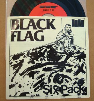 Black Flag Six Pack 7 " Ep 1st Press Signed Greg Ginn 1981 Sst 005 Ex/vg,