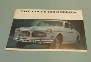 1966 Volvo Automobile Car Foldout Advertising Brochure 122 S Series Sweden