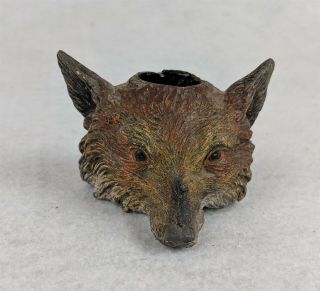 Collectible Fox Figurine Pen And Pencil Holder 2 "