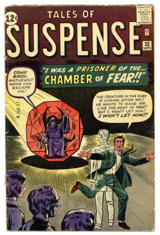 Tales Of Suspense 33 1962 Gd,  2.  5
