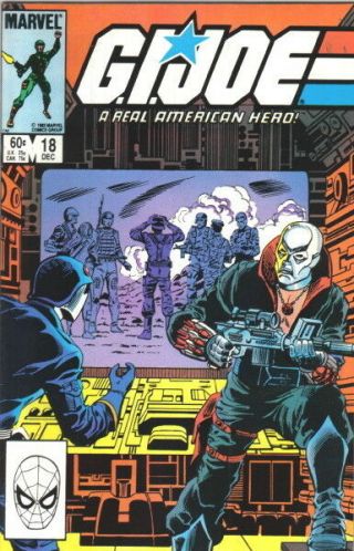 G.  I.  Joe A Real American Hero Comic Book 18 Marvel Comics 1983 Near Unread