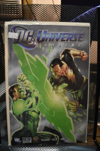 Dc Universe Online Ed Benes Green Lantern Vs Black Adam Cover 2010 Rare Htf 9.  4