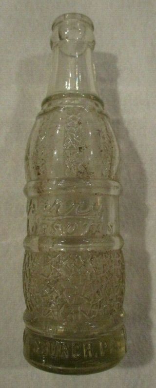 Rare Early Cherry Blossoms Soda Bottle - - 6 1/2oz - Pittsburgh Pa