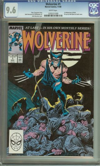 Wolverine 1 Cgc 9.  6 Marvel Comic Monthly Series Key 1st Patch