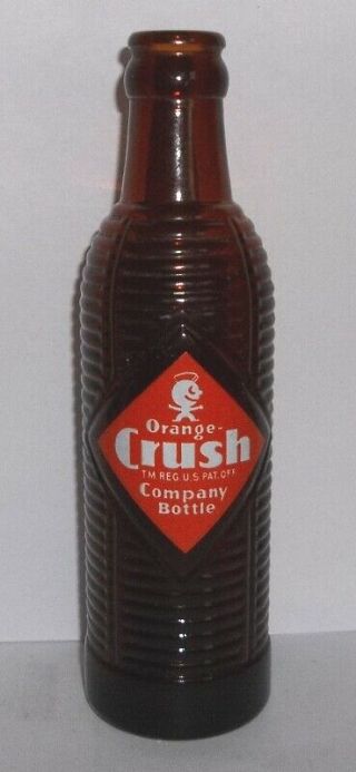 Orange Crush Hartness Bottling Spartanburg S.  C.  Amber 7 Oz Acl Soda