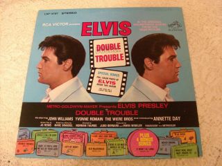 Elvis Presley Double Trouble 1967 Rca Lsp - 3787 W/bonus Photo