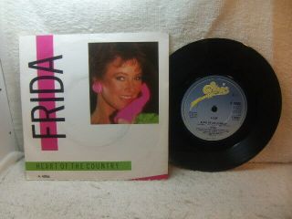 Frida – Heart Of The Country 1984 7” Epic A 4886 Ps Abba Anni - Frid Lyngstad