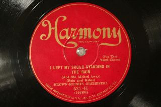 Jazz Brown - Morris Orch I Left My Sugar Standing In The Rain Harmony 521