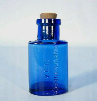 Cobalt Blue John Wyeth & Bro Phila Pa Great Example Medicine Bottle