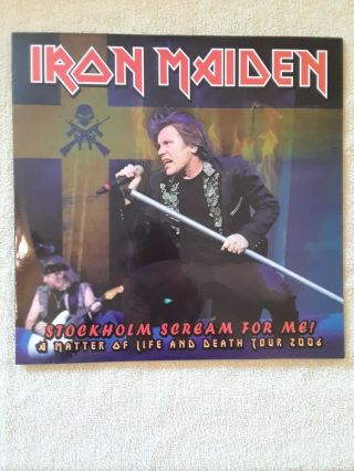 Iron Maiden Stockholm Scream For Me.  Limited 1/100 Edition Green Vinyl.