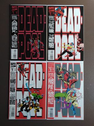 Deadpool The Circle Chase 1,  2,  3,  4 1993 Series