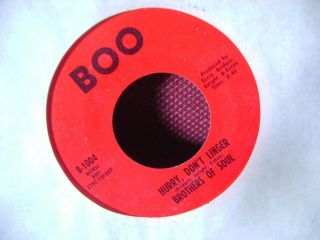 Mint/m - Orig Northern Soul 45 Brothers Of Soul Hurry Don 